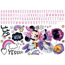 Decalques de parede Disney Minnie Mouse com Alphabet RoomMates RMK5156GM Decalques de parede Disney Minnie Mouse com Alphabet RoomMates RMK5156GM
