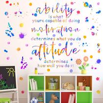 Decalques de parede inspiradores da Lamkidle, 40x90cm, citações motivacionais Decalques de parede inspiradores da Lamkidle, 40x90cm, citações motivacionais