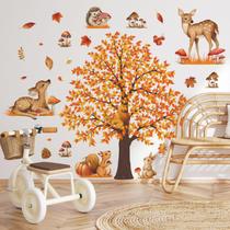 Decalques de parede Mirabuy Large Autumn Maple Tree 130x156cm