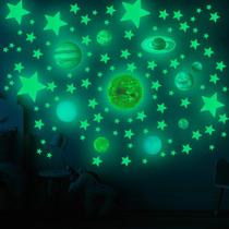 Decalques de parede MLM Glow in The Dark Stars and Planets 110PCS