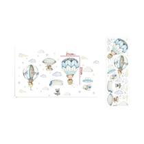 Decalques De Parede Para Quarto Infantil, Desenhos Animados, Animais, Panda, Raposas, Balão De Ar