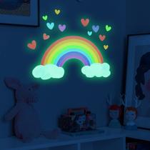 Decalques de parede Rainbow Sticker Vinyl Glow in The Dark Kids Room Decalques de parede Rainbow Sticker Vinyl Glow in The Dark Kids Room