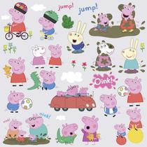 Decalques de parede RoomMates Peppa The Pig Peel and Stick x131 Decalques de parede RoomMates Peppa The Pig Peel and Stick x131