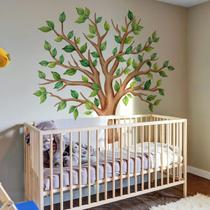 Decalques de parede Runtoo Large Tree Green Plants Jungle Kids Room