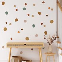 Decalques de parede YourFocus Boho Polka Dot 84 peças para decoração infantil