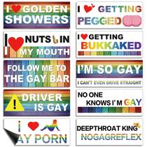 Decalques para carros Frienda Funny LGBT, 10 unidades Decalques para carros Frienda Funny LGBT, 10 unidades