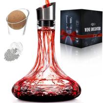 Decantador de vinho QPIX DIGITAL Aerador embutido 1400mL 100% cristal Decantador de vinho QPIX DIGITAL Aerador embutido 1400mL 100% cristal