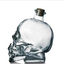 Decantadores 750ml copo de cabeça de caveira de vidro vodka shot uísque vinho chá beber garrafa decantador drinkware bar