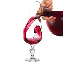 Decante De Vidro Para Vinho Transparente Base Reta