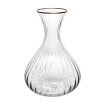 Decanter de Cristal Transparente c/Fio Ouro Optic 1,5L Wolff