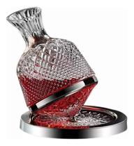 Decanter Vinho 1,5L Vidro Giratório 360