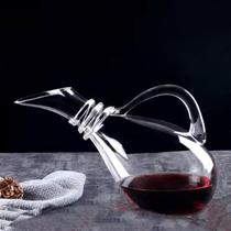 Decanter Vinho 1,7Litros Vidro Inclinado Com Alça