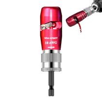 Decapador de Fios Luckyway 10AWG Compatível com Furadeira Vermelho Decapador de Fios Luckyway 10AWG Compatível com Furadeira Vermelho