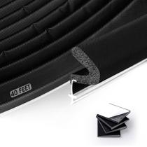 Decapagem de intempéries para portas OTIIALOT Kerf WS-40-B 12m preta Decapagem de intempéries para portas OTIIALOT Kerf WS-40-B 12m preta
