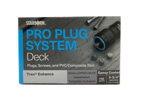 Deck Boards Starborn Pro Plug System Foggy Wharf PVC Composite