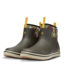 Deck Boots LaCrosse 6 Alpha, borracha impermeável para homens, preta