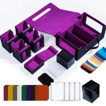 Deck Box ArtBoutiq Commander com 6 caixas para cartas e bandeja para dados Deck Box ArtBoutiq Commander com 6 caixas para cartas e bandeja para dados