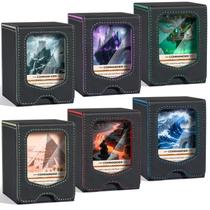 Deck Box Fabmaker com armazenamento magnético para cartas, comporta 100 cartas Deck Box Fabmaker com armazenamento magnético para cartas, comporta 100 cartas