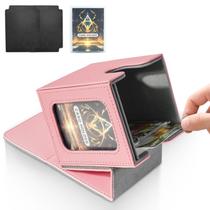 Deck Box Jaffzora para MTG Commander, Magnetic, Pink & Grey