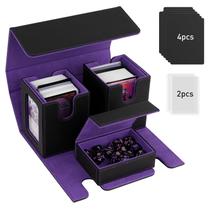 Deck Box TiMovo MTG Commander com 2 monitores Commander pretos Deck Box TiMovo MTG Commander com 2 monitores Commander pretos