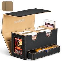 Deck Box UAONO MTG com 2 monitores Commander e bandeja de dados preta