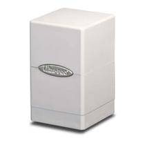 Deck Box Ultra Pro White Satin Tower contém mais de 100 cartas