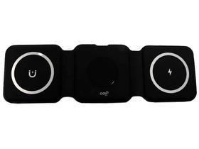 Deck de carregamento compact sem fio 3 em 1 cw106 oex Deck de carregamento compact sem fio 3 em 1 cw106 oex