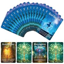 Deck de cartas Oracle Mystic Forest 50 unidades com tarô espiritual