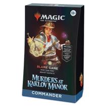 Deck de Commander Assassinato Na Mansão Karlov Blame Game