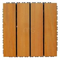 Deck de Madeira 30x30cm Painel Modular em Placa Madersilva Amarelo/Marrom Claro Deck de Madeira 30x30cm Painel Modular em Placa Madersilva Amarelo/Marrom Claro