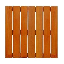 Deck de Madeira 50x50cm Painel Modular em Placa Madersilva Amarelo/Marrom Claro Deck de Madeira 50x50cm Painel Modular em Placa Madersilva Amarelo/Marrom Claro