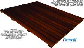 Deck De Madeira Chuveiro Box Banheiro Capacho 100x80 cm Com Pintura