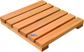 Deck De Madeira Modular 30x30 Cm Réguas 4 cm Com Pintura Neonx