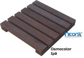 Deck De Madeira Modular 30x30 Cm Réguas 4 cm Com Pintura Neonx