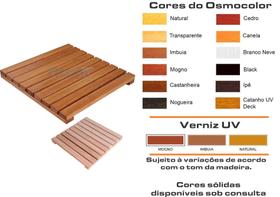 Deck De Madeira Modular 45x45 cm Réguas 4 cm Neonx Com Pintura