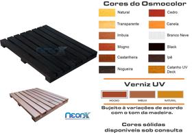 Deck De Madeira Modular 50x40 cm Neonx Com Pintura