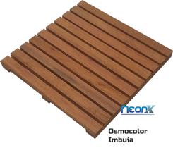 Deck De Madeira Modular 50x50 cm Com Pintura Neonx