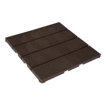 Deck Eco em Polipropileno Placa 30x30x1,5 cm Marrom/Madeira Deck Eco em Polipropileno Placa 30x30x1,5 cm Marrom/Madeira