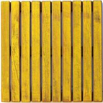 Deck em Placa Colorido Painel Ms Pátina 50x50cm Madersilva Amarelo Deck em Placa Colorido Painel Ms Pátina 50x50cm Madersilva Amarelo