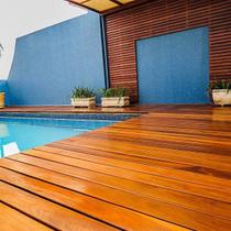 Deck em Régua Madersilva 2cm x 10cm x 2M até 4M Madeira Cumaru (M²)