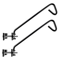 Deck Hook MIXIDEA 28 cm Heavy Duty Steel Black, pacote com 2