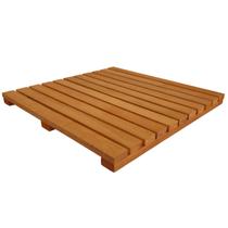 Deck Madeira Modular Eucalipto Pintado 50x50 Stain Mogno