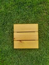 Deck modular de madeira de pinus 30 cm x 30 cm