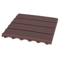 Deck Modular Moldeck Marrom, 30 x 30 cm, Pacote com 11 Peças