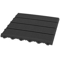 Deck Modular Moldeck Preto, 30 x 30 cm, Pacote com 11 Peças Deck Modular Moldeck Preto, 30 x 30 cm, Pacote com 11 Peças