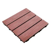 Deck Modular WPC EspaçoFloor Madeira Plástica Carvalho Red Brown 30x30cm Deck Modular WPC EspaçoFloor Madeira Plástica Carvalho Red Brown 30x30cm