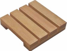 Deck Pequeno de Madeira 20x20cm 1 unidade Jardim Art e Lar