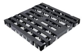 Deck Piso Pallet Piscina Plástico 50x50 Estrado Preto Kit 20