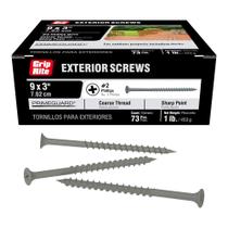 Deck Screw Grip-Rite PTN3S1 PG10 revestido com polímero 8 x 3 cinza Deck Screw Grip-Rite PTN3S1 PG10 revestido com polímero 8 x 3 cinza