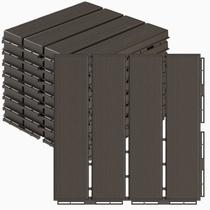 Deck Tiles Goovilla Plastic Interlocking 30x30cm Dark Coffee Deck Tiles Goovilla Plastic Interlocking 30x30cm Dark Coffee